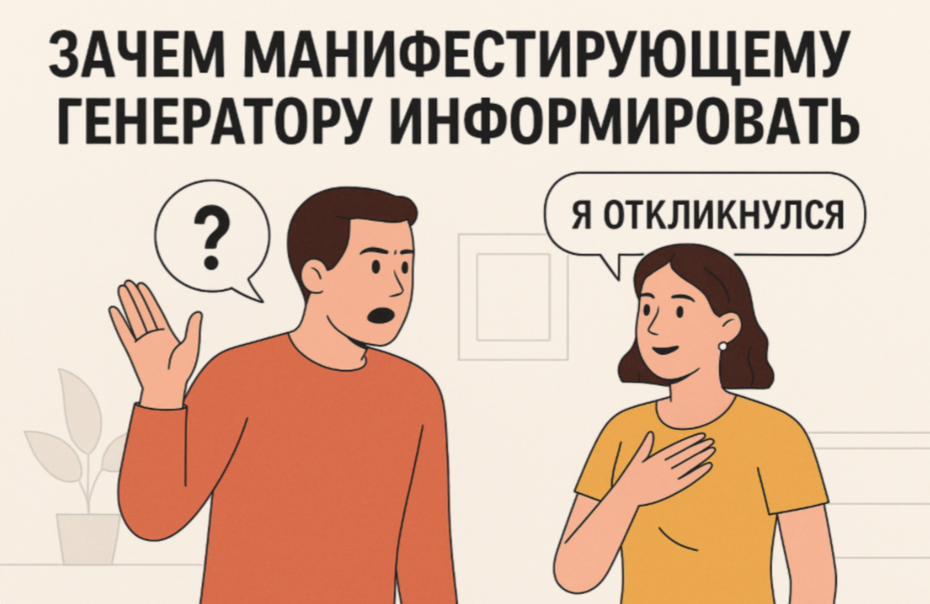 Зачем Манифестирующему Генератору информировать